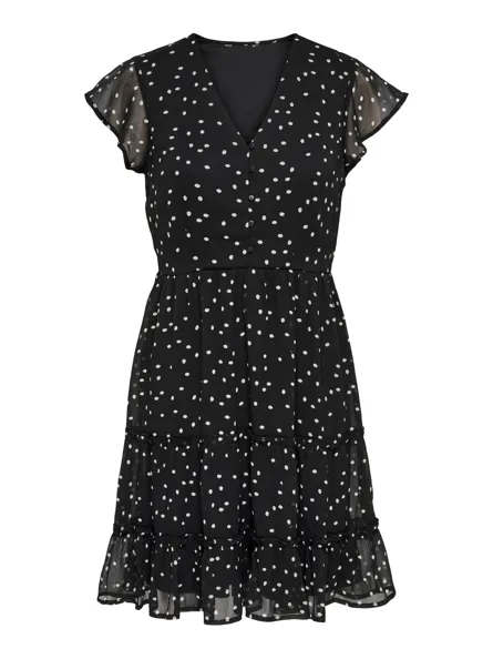 ONLMARCIA Kurzes Rüschenkleid