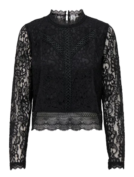 ONLNEW KARO LS LACE TOP WVN NOOS