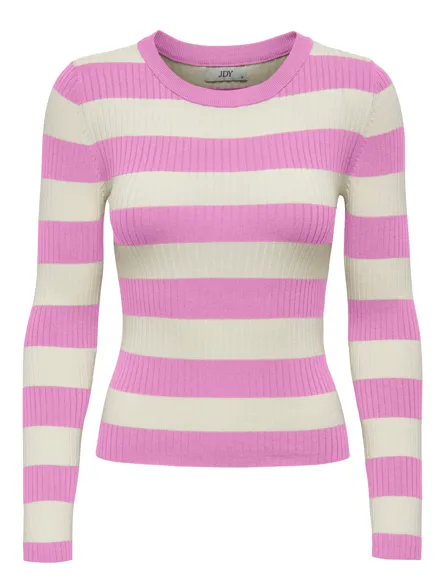 JDYPLUM Geribbelde viscose mix trui