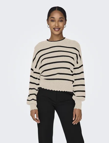 ONLIBI LIFE LS O-NECK KNT NOOS