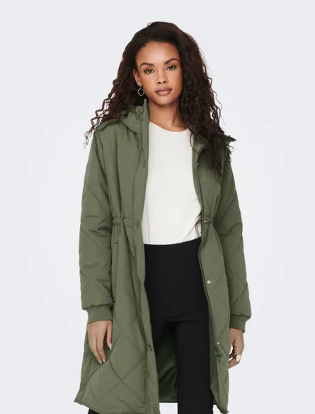 JDYDIANA QUILT LONG HOOD JACKET OTW HAB