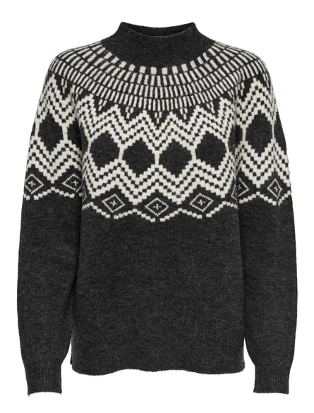 PGREBECCA L/S HIGHNECK PULLOVER KNT