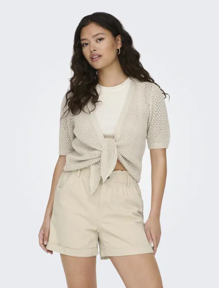 JDYMEHEDI 2/4 SHORT TIE CARDIGAN KNT