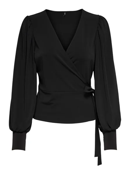 STUAVAISE L/S WRAP SOLID TOP JRS