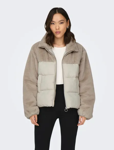 ONLWANJA FUR PUFFER MIX JACKET NOOS OTW