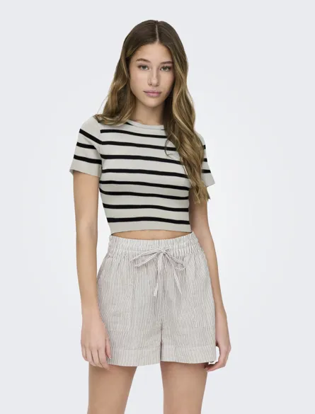 JDYCIRKELINE Gebreide crop top