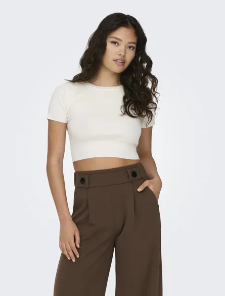 JDYCIRKELINE Gebreide crop top