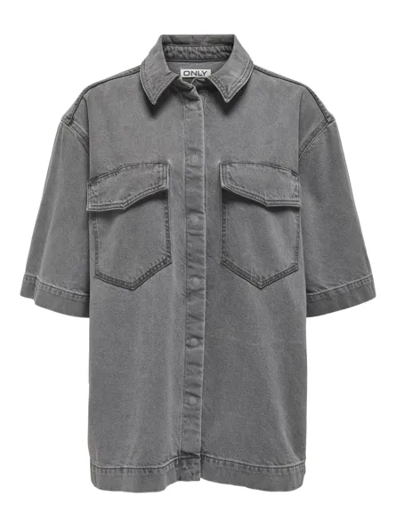 ONLSOPHIE Jeanshemd mit überschnittenen Schultern für den Alltag
