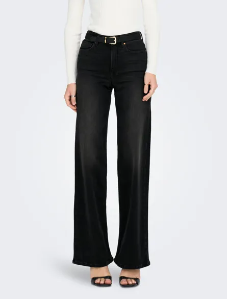 ONLMADISON Wide-Fit-Jeans mit hoher Taille und Gesäßtaschen