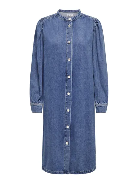 ONLBEATE Midikleid aus Denim mit Knöpfen