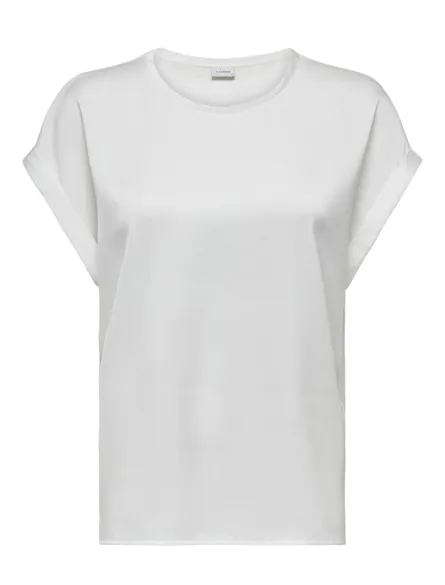 ONLLIEKE O-hals top met korte mouwen voor de vrouwelijke stijl