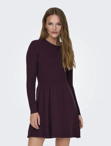 ONLFIA LS CABLE DRESS KNT NOOS