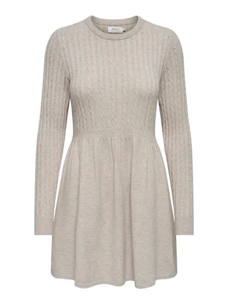 ONLFIA LS CABLE DRESS KNT NOOS