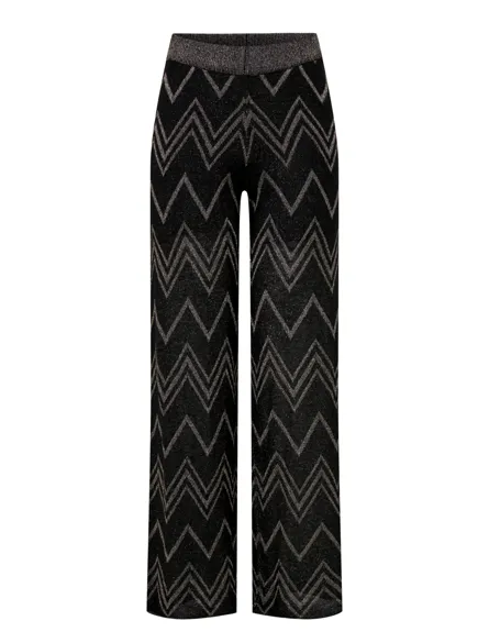 ONLNICOLE Glitterbroek met wijde pijpen