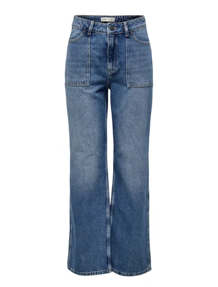 JDYMAYA HIGH WAIST WIDE JEANS DNM NOOS
