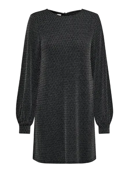 ONLCAROL L/S GLITTER BOW DRESS CS JRS