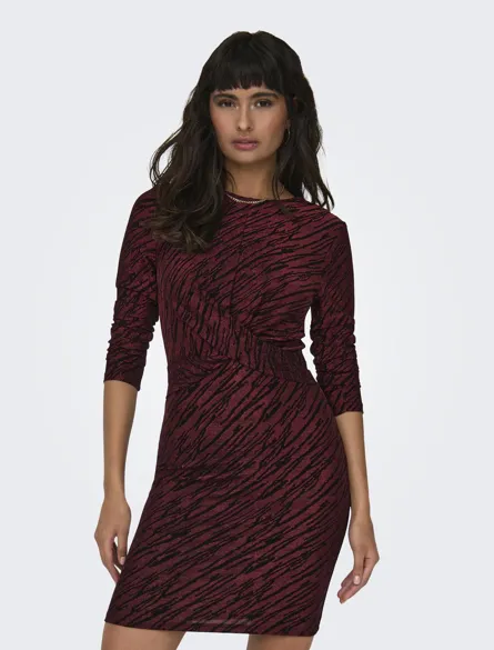 ONLGLOW L/S GLITTER TWIST DRESS BOX JRS