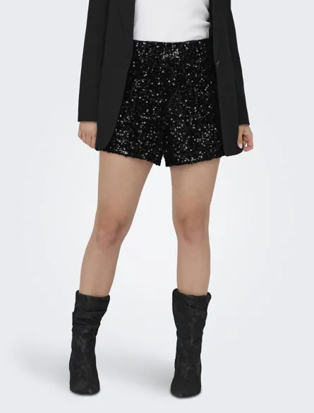 ONLCONFIDENCE SEQUINS SHORTS JRS