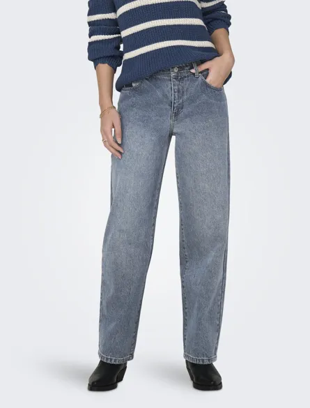 ONLCOLLETTE LW LOOSE STR L ANK PA DNM BJ