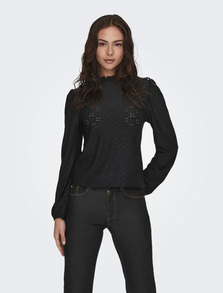 JDYCATHINKA L/S FRILL TOP JRS