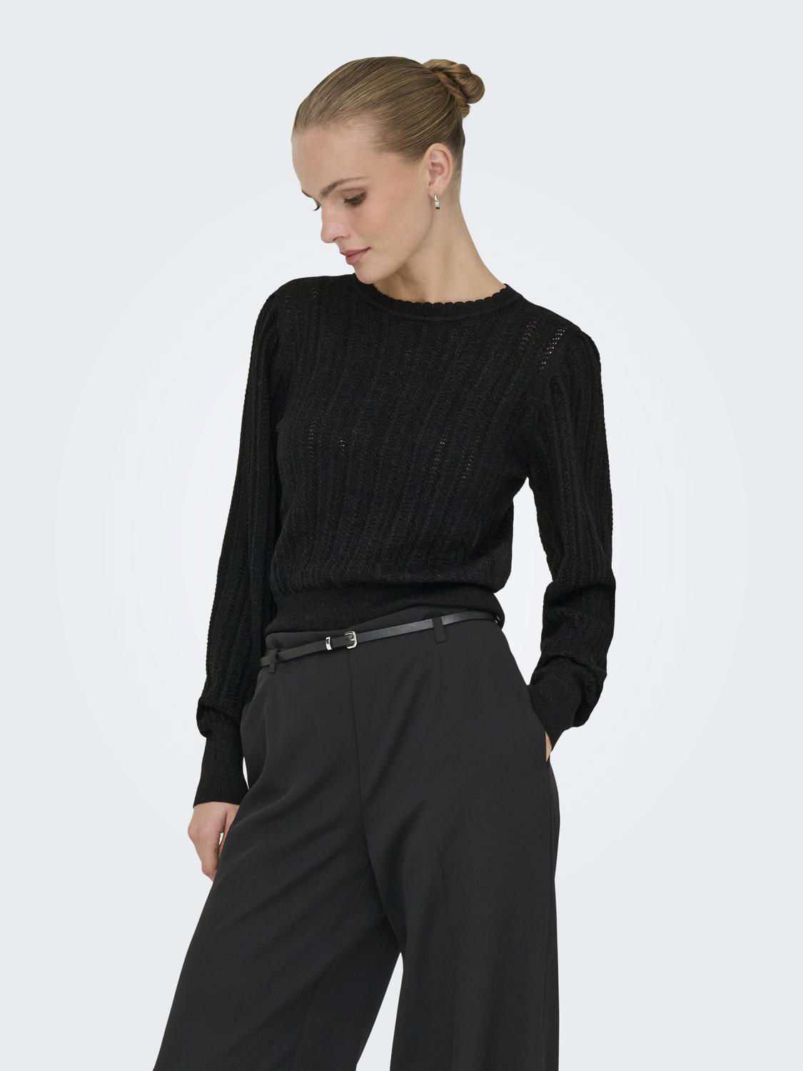 JDYBEAUTY L/S GLITTER PULLOVER KNT