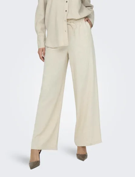 JDYSAY Hose mit weitem Bein mit hohem Bund für den Alltag