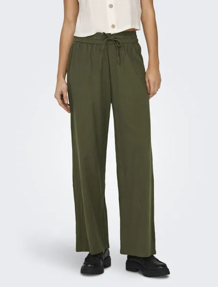 ONLTIZANA Basic elastische taillebroek met zijzakken