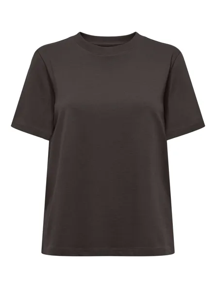 ONLMONJA Basic Regular Fit T-Shirt mit O-Ausschnitt