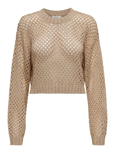 PGCATRIN LUREX PULLOVER L/S KNT