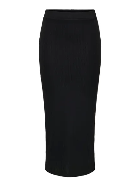 ONLEMMA Basic maxi-rok met zijsplitten