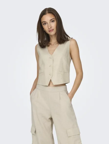 JDYMAYA Elegante Weste mit Knopfverschluss