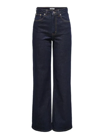 ONLJUICY Jeans med bred pasform og lommer foran og høj talje