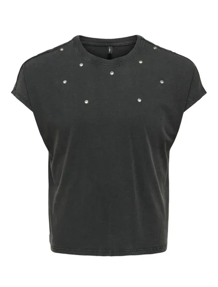 ONLLUCY LIFE S/S CAPSLEEVE TOP BOX JRS