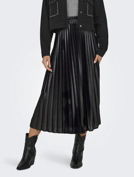ONLLYON PLEATED SHINE SKIRT JRS NOOS