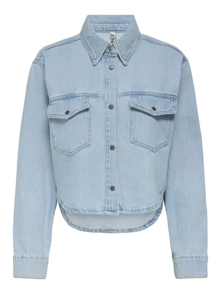 ONLAMINA L/S CROPPED DNM SHIRT AZG