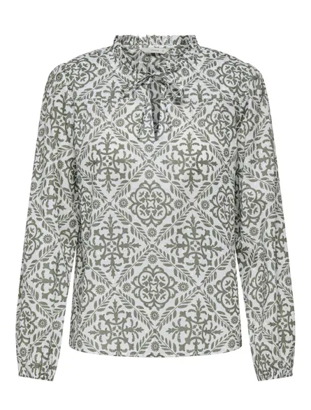 ONLROANNE L/S TOP WVN NOOS