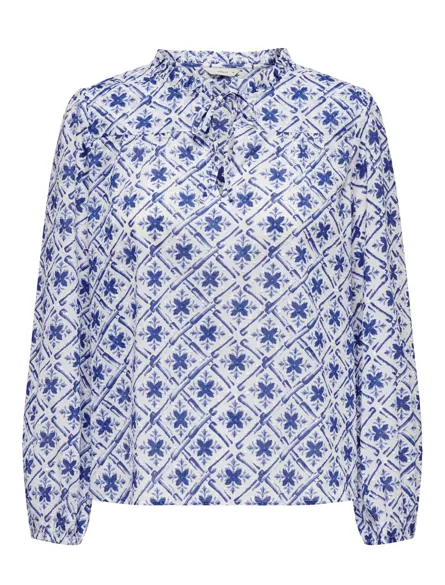 ONLROANNE L/S TOP WVN NOOS