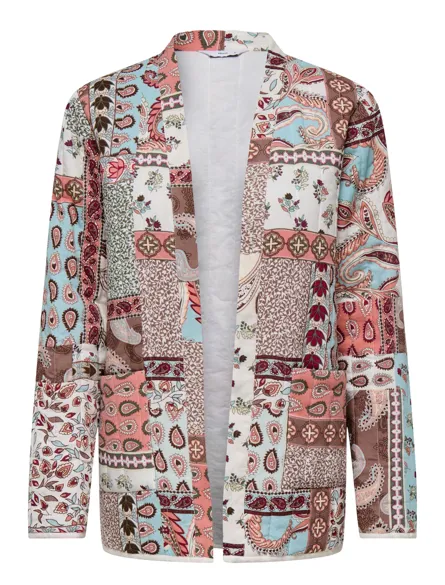 PGSUZETTE Quiltet viskose jakke