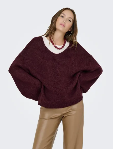 JDYDINEA L/S REVERSIBLE PULLOV. KNT NOOS