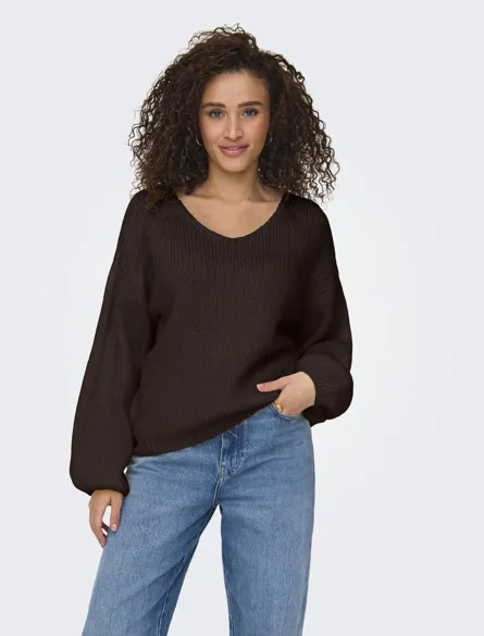 JDYDINEA L/S REVERSIBLE PULLOV. KNT NOOS