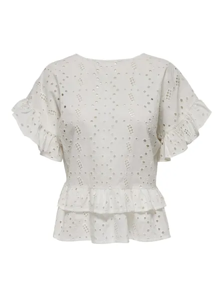 PGTRINA Bequemes Oberteil mit O-Ausschnitt und Fledermausärmeln für Freizeitkleidung