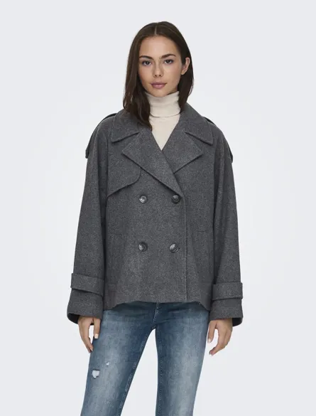 ONLMAISY SHORT WOOL LIFE TRENCH NOOS OTW