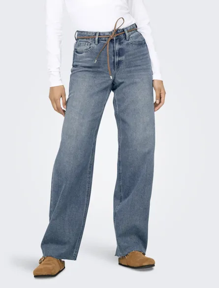 ONLRITA MW LOOSE STRAIGHT BELTED GUA DNM