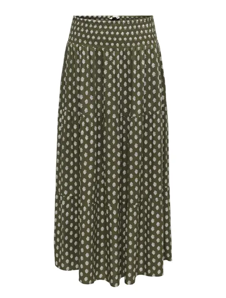 PGMALINA LIFE AOP LONG SKIRT WVN