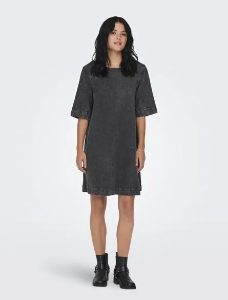 ONLGIGI S/S A-SHAPE DRESS AZG DNM
