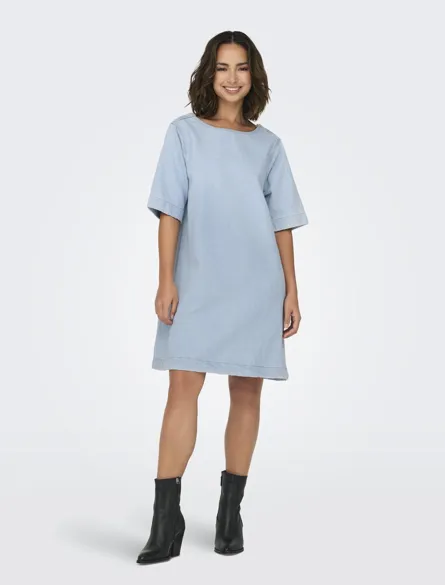 ONLGIGI S/S A-SHAPE DRESS AZG DNM