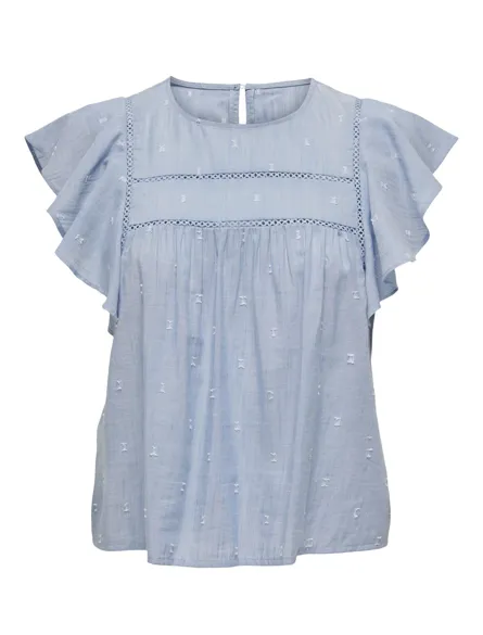 PGCAMRY Prachtige top met ronde hals en knoopsluiting