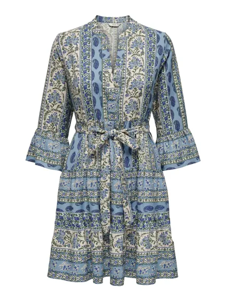 ONLSINA Stijlvolle jurk met volumemouwen en knoopsluiting