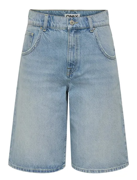 ONLMATE Denimshorts i midten af taljen til hverdagsbrug