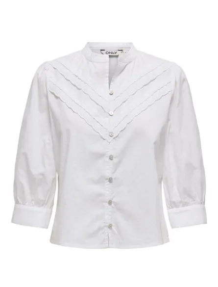 ONLRACHEL 34 SLEEVE EMB SHIRT WVN CS